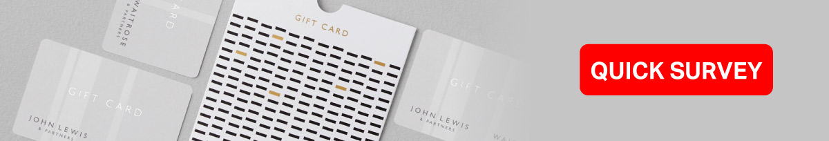 John Lewis Gift Card Vouchers