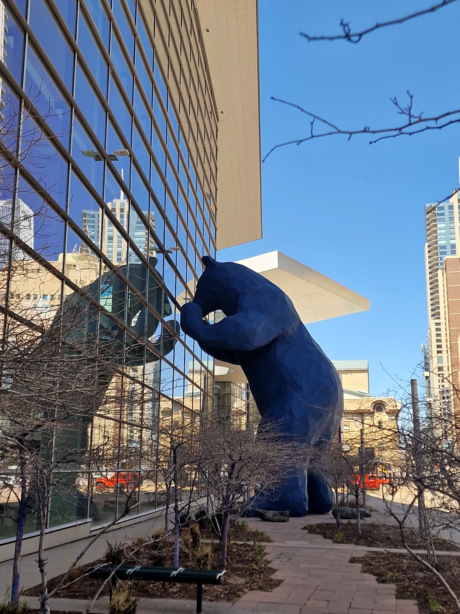 Big blue bear in Denver