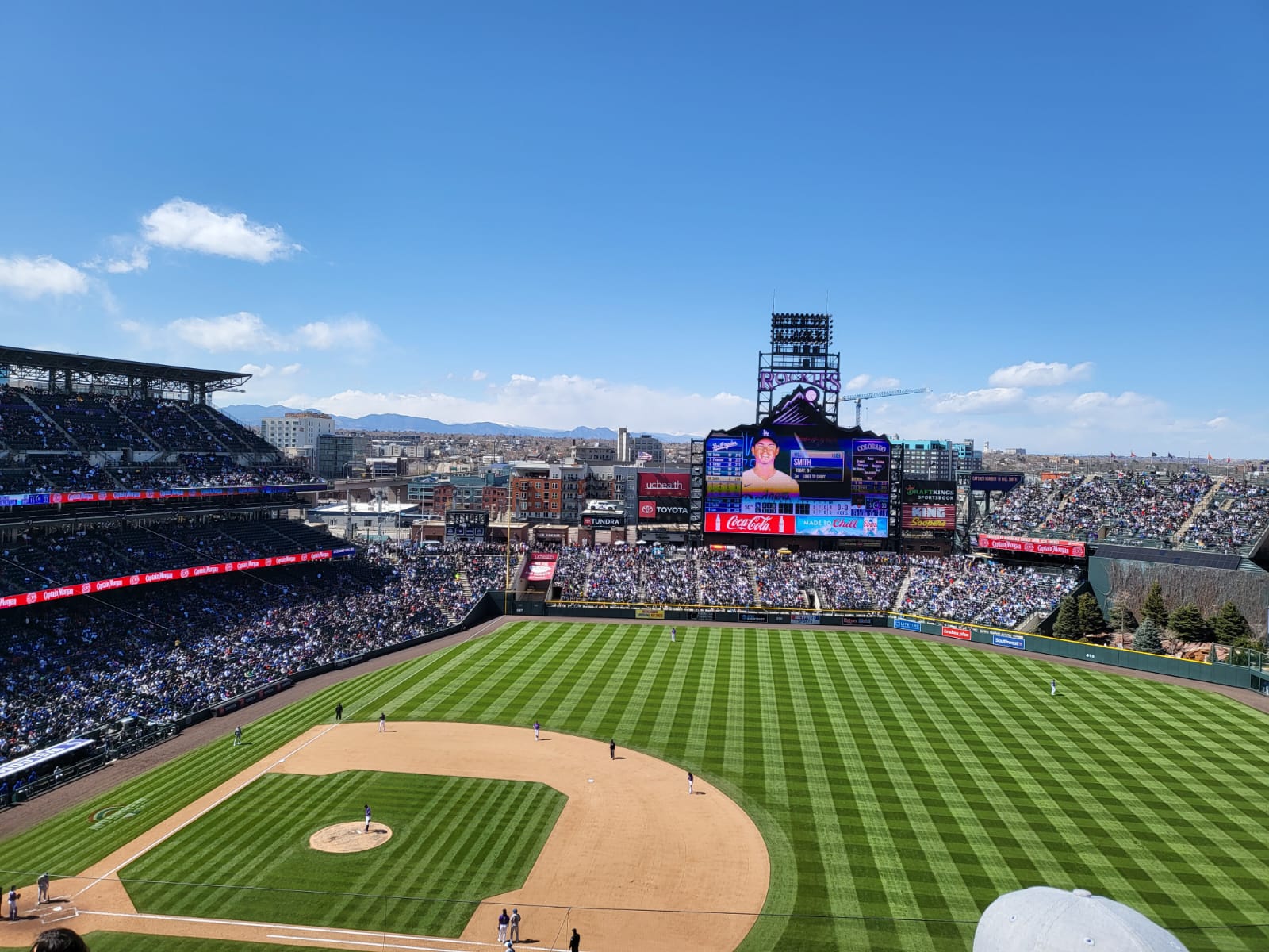 Baseball game in Denver